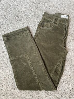 WE THE FREE Olive Green Corduroy Pants Size 24
